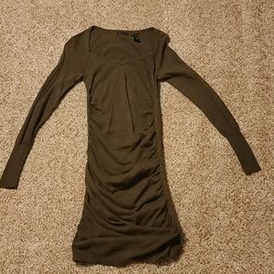 Olive green dress- MODA size Med.